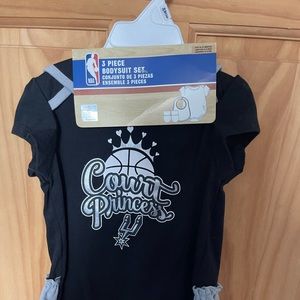 New With Tags, Baby Girls NBA Dallas Spurs Size 24 Months 3 Piece Set
